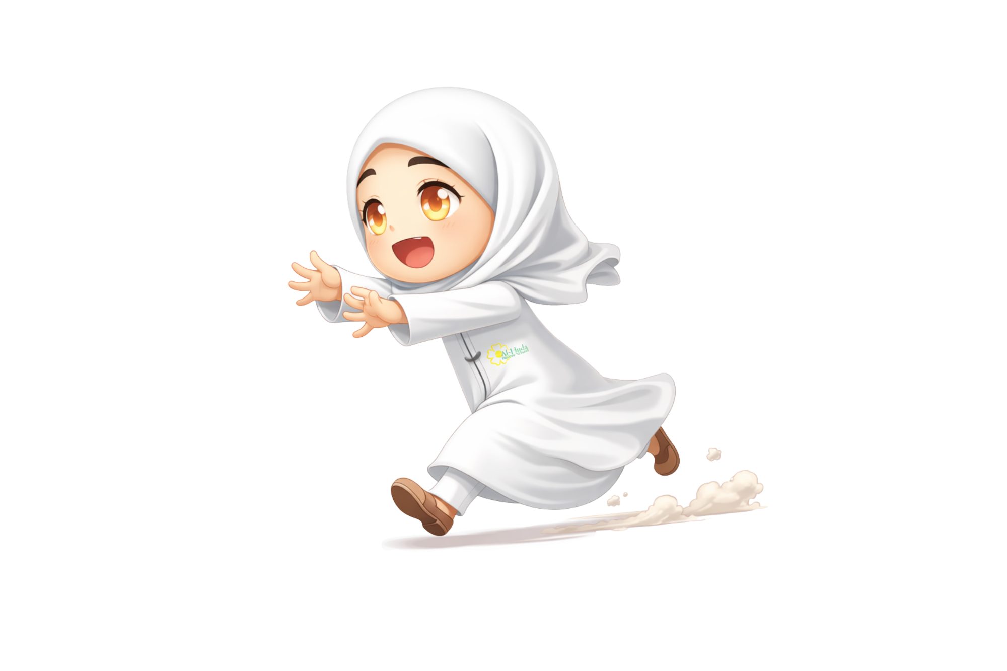 Maskot Huda berseragam